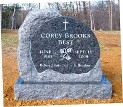 Bahama Blue Granite Headstone