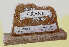 Imperial Rose Headstone